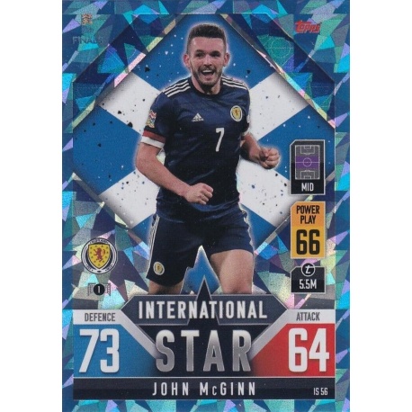 John McGinn Scotland Blue Crystal IS 56