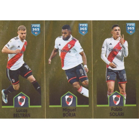 Lucas Beltrán - Miguel Borja - Pablo Solari River Plate 17