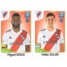 Sale Sticker of Miguel Borja - Pablo Solari River Plate Panini Fifa 365 Stickers 2023