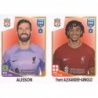 Sale Sticker of Alisson - Trent Alexander-Arnold Liverpool Panini Fifa 365 Stickers 2023