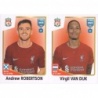 Sale Sticker Andrew Robertson - Virgil van Dijk Liverpool Panini Fifa 365 Stickers 2023