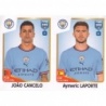 Sale Sticker of João Cancelo - Aymeric Laporte Manchester City Panini Fifa 365 The Golden World Of Football