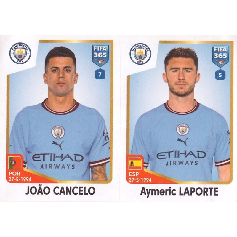 Venta Cromo de João Cancelo - Aymeric Laporte Manchester City Panini ...
