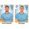 Buy Sticker Kevin De Bruyne - Phil Foden Manchester City Panini Fifa 365 The Golden World Of Football