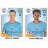 Sale Sticker of Sergio Gómez - Kalvin Phillips Manchester City Panini Fifa 365 Stickers 2023