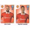 Sale Sticker of Luke Shaw - Raphaël Varane Manchester United Panini Fifa 365 Stickers 2023