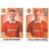 Sale Sticker of Scott McTominay - Donny van de Beek Manchester United Panini Fifa 365 Stickers 2023