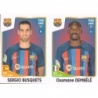 Sale Cards Sergio Busquets - Ousmane Dembélé Barcelona Panini Fifa 365 The Golden World Of Football 2023