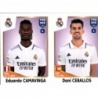 Buy Cards Eduardo Camavinga - Dani Ceballos Real Madrid Panini Fifa 365 Stickers 2023