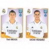 Sale Sticker of Toni Kroos - Lucas Vázquez Real Madrid Panini Fifa 365 Stickers 2023