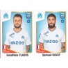 Sale Sticker of Jonathan Clauss - Samuel Gigot Olympique Marsella Panini Fifa 365 Stickers 2023
