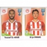 Sale Sticker of Youssef El-Arabi - Ui-jo Hwang Olympiacos Panini Fifa 365 The Golden World Of Football 2023