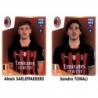 Sale Sticker Alexis Saelemaekers - Sandro Tonali AC Milan Panini Fifa 365 Stickers 2023