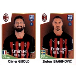 Olivier Giroud - Zlatan Ibrahimović AC Milan 336