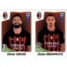 Buy Cards Olivier Giroud - Zlatan Ibrahimović AC Milan Panini Fifa 365 The Golden World Of Football