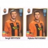 Venta Cromo de Sergii Kryvtsov - Mykola Matviienko Shakhtar Donetsk Panini Fifa 365 The Golden World Of Football