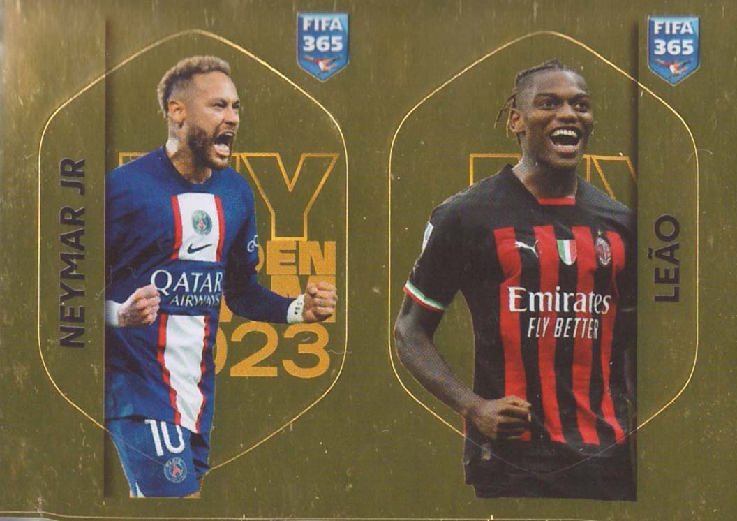 Buy Sticker Neymar Jr Rafael Leão My Golden Team Panini Fifa 365