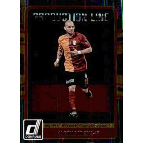 Wesley Sneijder Production Line 32 Donruss Soccer 2016-17