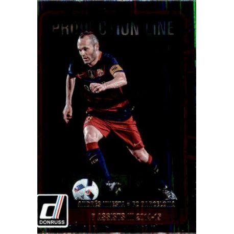 Andres Iniesta Production Line 35 Donruss Soccer 2016-17