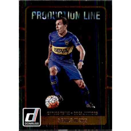 Carlos Tevez Production Line 36 Donruss Soccer 2016-17