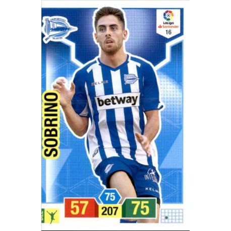 Sobrino Alavés 16 Adrenalyn XL La Liga Santander 2018-19