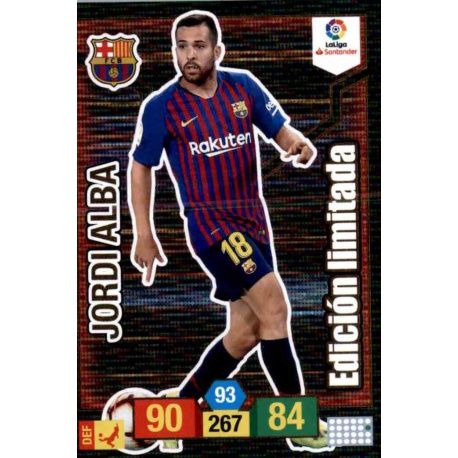 Jordi Alba Edición Limitada Adrenalyn XL La Liga Santander 2018-19