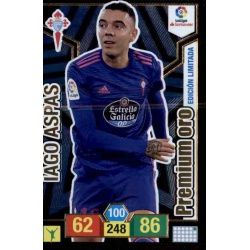 Iago Aspas Premium Oro Edición Limitada Adrenalyn XL La Liga Santander 2018-19