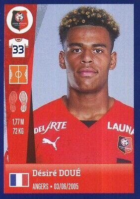 Carte Panini Score Ligue 1 2022-23 – Désiré Doué Rookie Card #186 – Stade Rennais – Near Mint