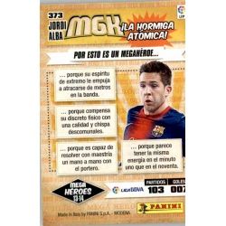 Jordi Alba Mega Héroes Barcelona 373 Megacracks 2013-14