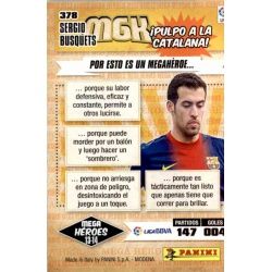 Sergio Busquets Mega Héroes Barcelona 378 Megacracks 2013-14