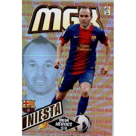 Iniesta Mega Héroes Barcelona 389 Megacracks 2013-14