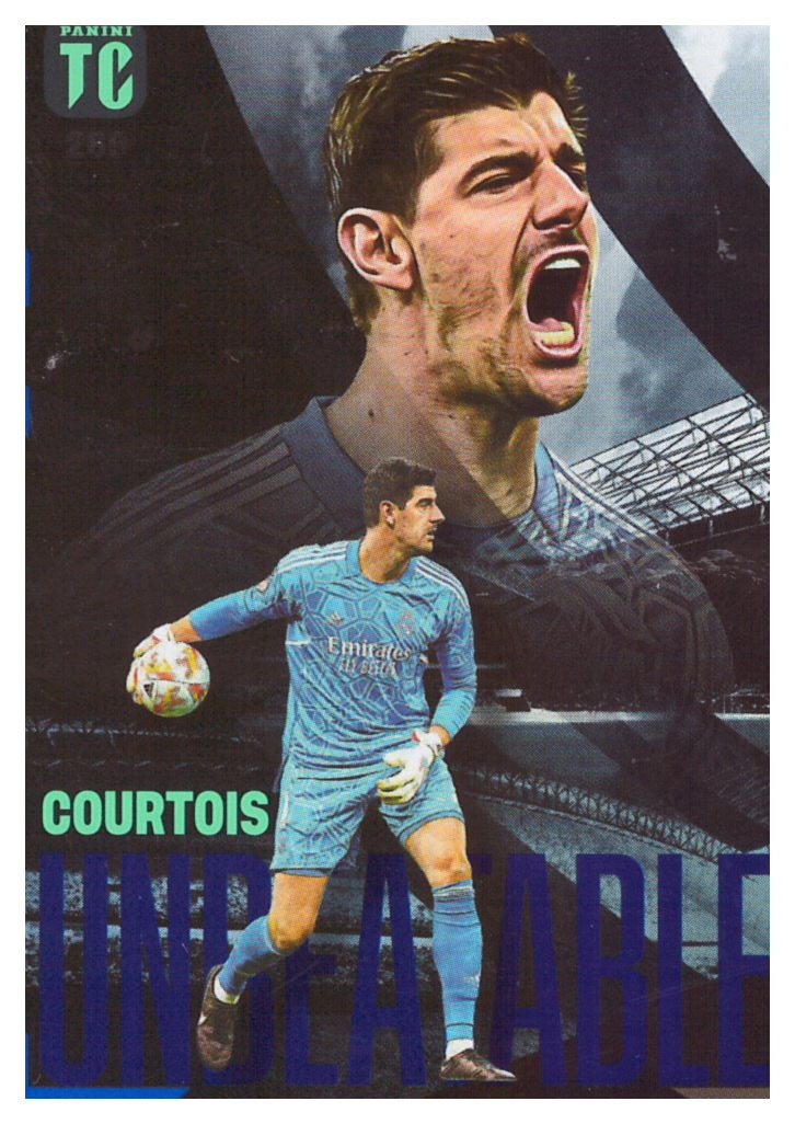 Soccer Cards Thibaut Courtois Unbeatable Blue Parallel