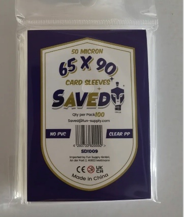 Buy Online Premium Card Sleeves Clear 65 x 90 mm - Pack 50