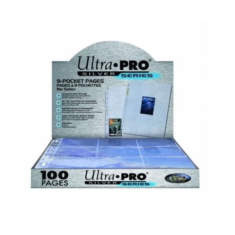 Ultra Pro Hojas 9 Bolsillos Silver