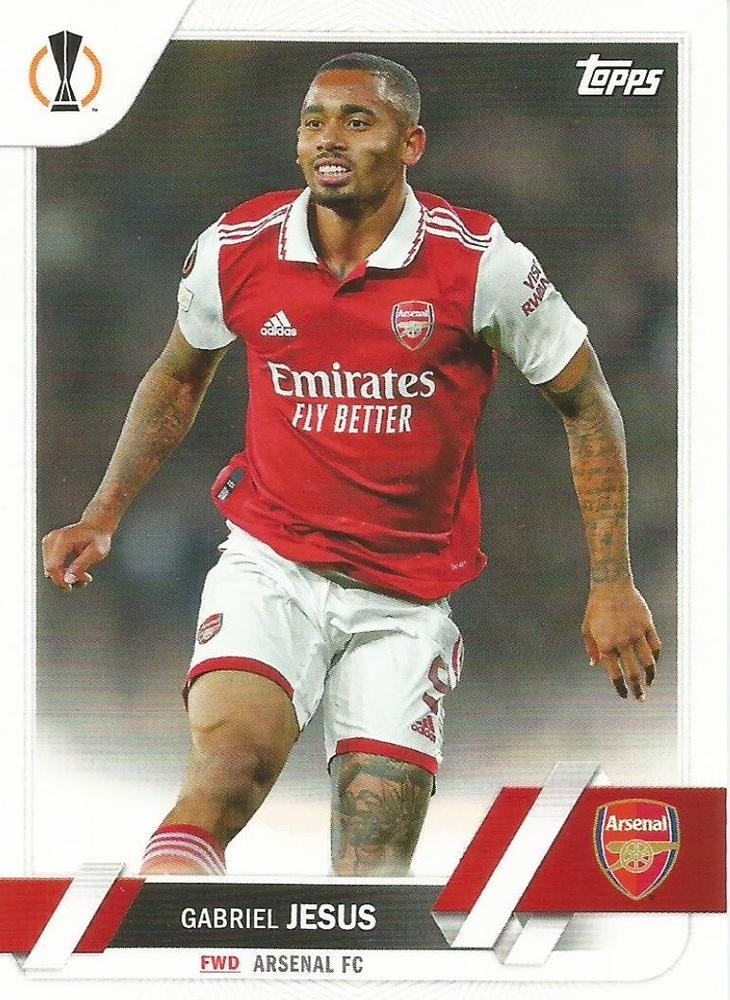 Offer Soccer Cards Gabriel Jesus Arsenal 2022-23 Topps Uefa Club  Competitions