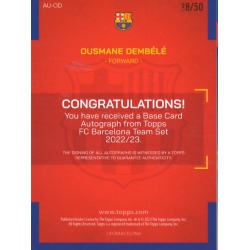 Ousmane Dembélé Autograph 28/50