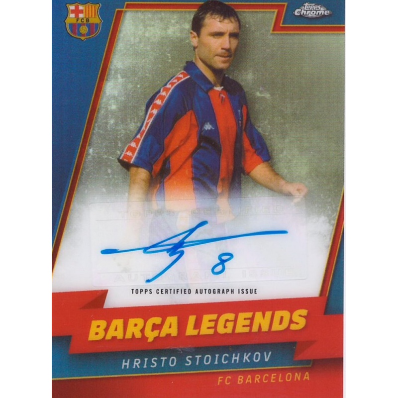 Offer Card Hristo Stoichkov Barça Legends Autograph Topps