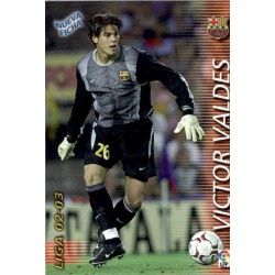 Victor Valdes Fichas Bis Barcelona 56 Bis Megafichas 2002-03