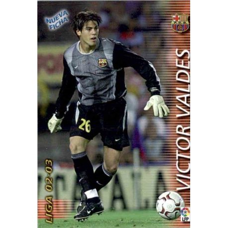 Victor Valdes Fichas Bis Barcelona 56 Bis Megafichas 2002-03