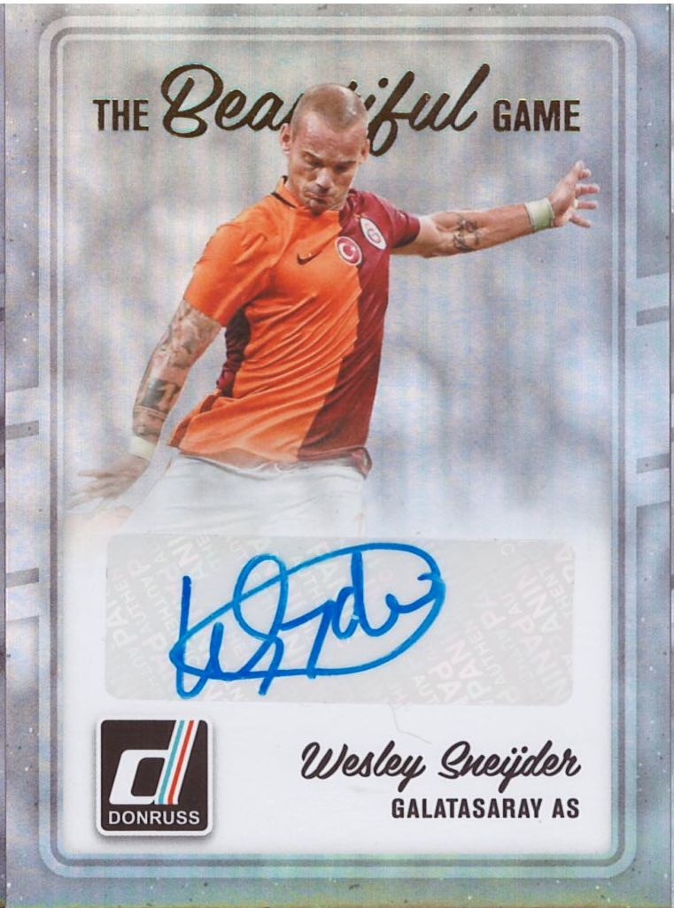 Sale Online Sneijder The Beautiful Game Auto Panini Donruss
