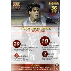Victor Valdes Fichas Bis Barcelona 56 Bis Megafichas 2002-03
