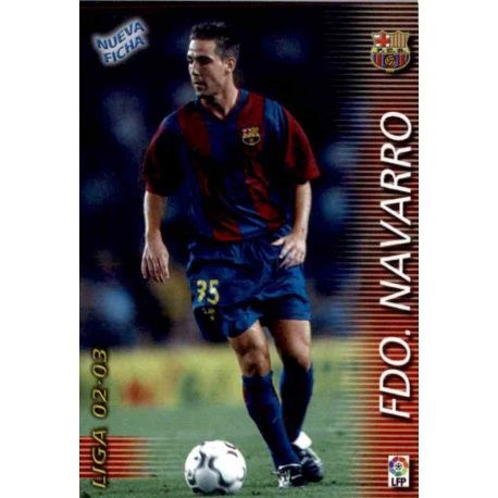 Fernando Navarro Fichas Bis Barcelona 58 Bis Megacracks 2002-03
