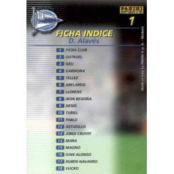 Indice Alavés 1 Megafichas 2002-03