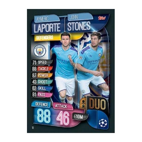 Laporte - Stones DUO Manchester City 18