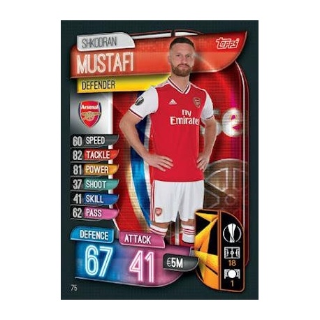 Shkodran Mustafi Arsenal 75