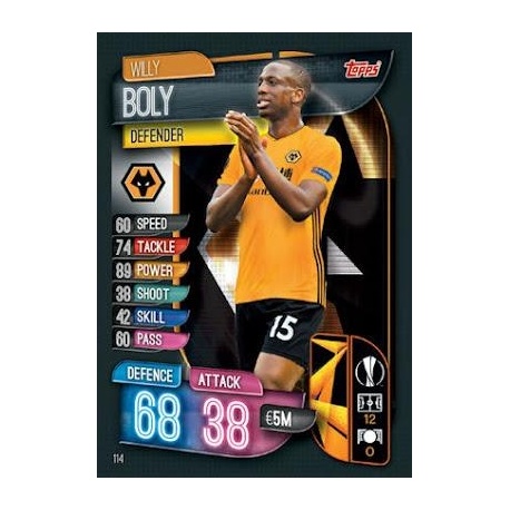 Willy Boly Wolverhampton Wanderers 114
