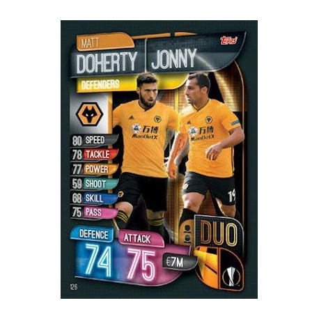 Matt Doherty - Jonny DUO Wolverhampton Wanderers 126