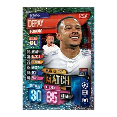 Memphis Depay Man of the Match Olympique Lyonnais 270