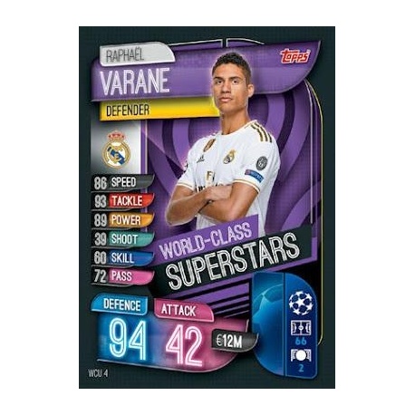 Raphaël Varane World-Class Superstars Real Madrid WCU4