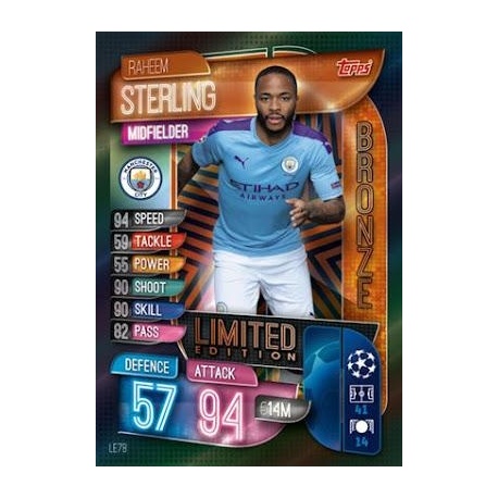 Raheem Sterling Bronze Limited Edition Manchester City LE7B